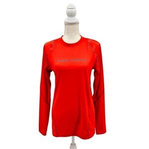 Under Armour Cold Gear Top Pullover Authentic Orange Size M